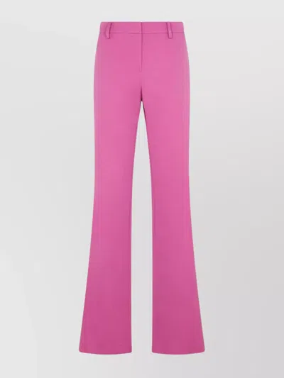 Magda Butrym Flared Wool Pants In Purple
