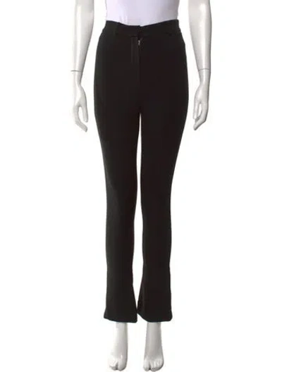Pre-owned Magda Butrym Wool Flared Pants In Black