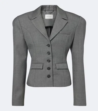 Magda Butrym Wool Jacket In Gray