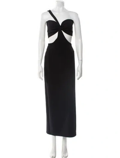Pre-owned Magda Butrym Wool Midi Length Dress W/ Tags In Black