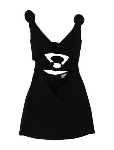 Pre-owned Magda Butrym Wool Mini Dress In Brown