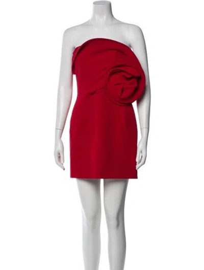 Pre-owned Magda Butrym Wool Mini Dress In Red