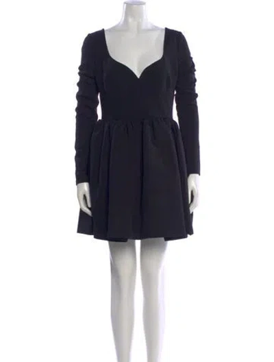 Pre-owned Magda Butrym Wool Mini Dress W/ Tags In Blue
