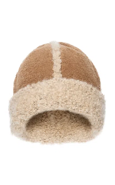 Magda Butrym Wool-mohair Knit Hat In Brown