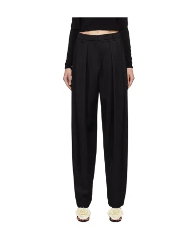 MAGDA BUTRYM WOOL PLEATED CASUAL TROUSERS