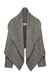 Magda Butrym Wool Shawl Jacket In Dark Grey