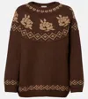 Magda Butrym Wool Sweater In Brown