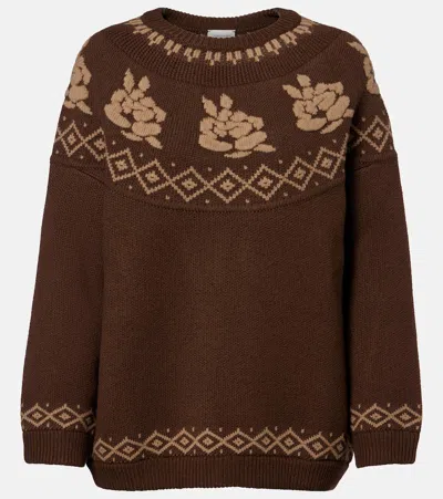 Magda Butrym Wool Sweater In Brown