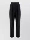 Magda Butrym Wool Trousers With Back Pockets And Belt Loops In Black