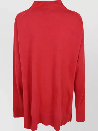 Magda Butrym Wool Turtleneck Sweater In Red