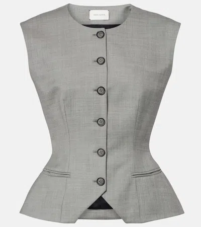 Magda Butrym Wool Vest In Gray
