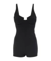 Magda Butrym Wool-blend Romper In Black