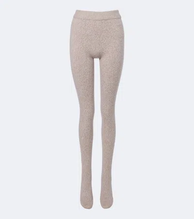 Magda Butrym Wool-blend Tights In Beige