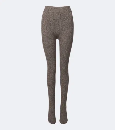 Magda Butrym Wool-blend Tights In Brown