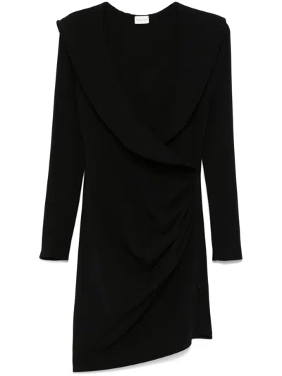 MAGDA BUTRYM WRAP-DESIGN MINI DRESS