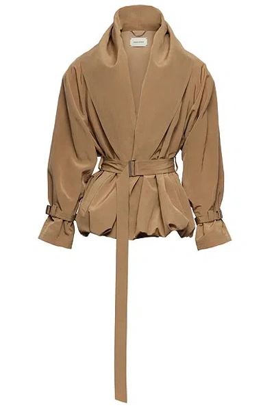 Magda Butrym Wrap Jacket In Beige