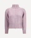 Magda Butrym High-neck Zip-front Cardigan In Multi