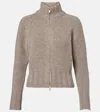 Magda Butrym Zip-up Cashmere Sweater In Neutral