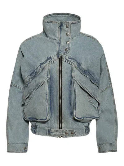 MAGDA BUTRYM ZIP-UP DENIM JACKET