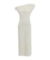 Magda Butrym Asymmetrical Midi Dress Back Slit In White