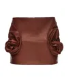 Magda Butrym Zipper Skirt In Brown