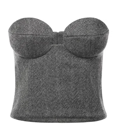 Magda Butrym Zipper Vest In Gray