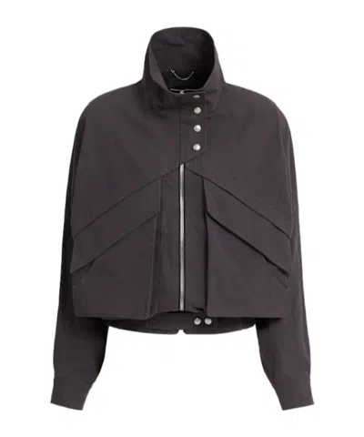 Magda Butrym Zip-up Cotton Jacket In Black