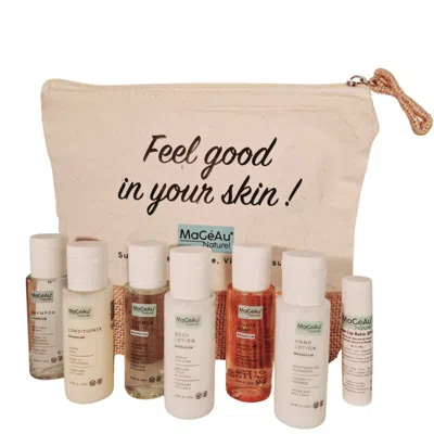 Magéau Naturel Neutrals Mini Travel Essential Set - Dry Skin, Frizzy Hair, And Irritation