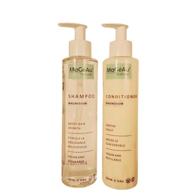 Magéau Naturel Neutrals Shampoo & Conditioner Set - Hair Loss, Frizz, And Dandruff