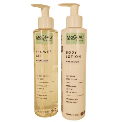 Magéau Naturel Neutrals Shower Gel & Body Lotion Set - Itchiness, Dry Skin Or Rashes