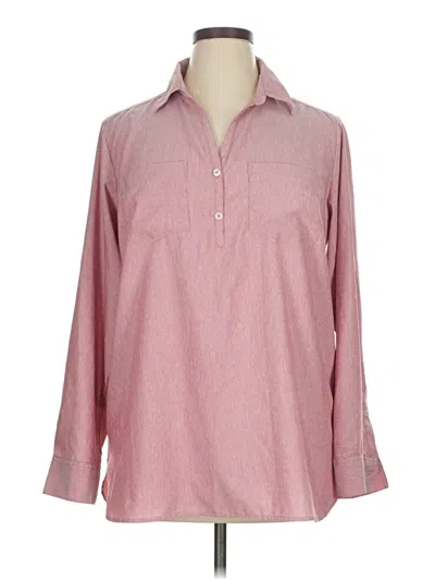 Pre-owned Magellan Outdoors 3/4 Sleeve Blouse In Pink