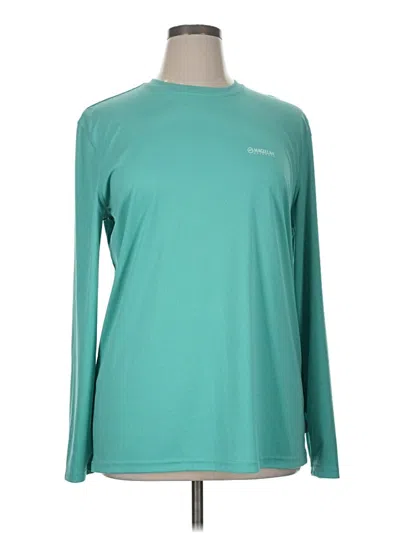 Pre-owned Magellan Outdoors Long Sleeve T-shirt In Blue