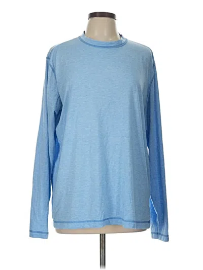 Pre-owned Magellan Outdoors Long Sleeve T-shirt In Blue