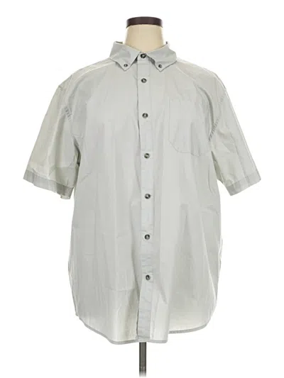 Pre-owned Magellan Outdoors Short Sleeve Button Down Shirt In Gray