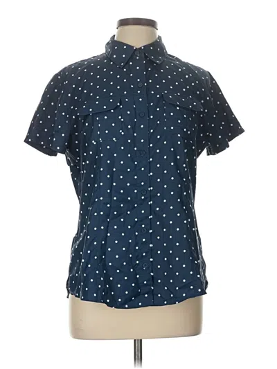 Pre-owned Magellan Outdoors Short Sleeve Polo Shirt In Blue