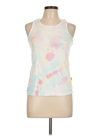 Pre-owned Magellan Outdoors Tank Top Ivory Halter Neckline Tops In White