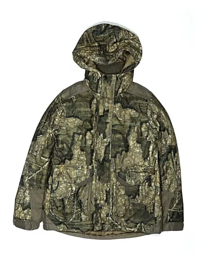 Pre-owned Magellan Outdoors Kids' Windbreaker Jacket In Green