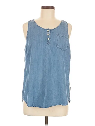 Pre-owned Magellan's Sleeveless Blouse In Blue