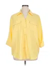 Maggie Barnes 3/4 Sleeve Blouse In Yellow