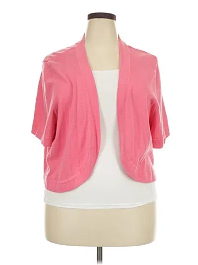 Pre-owned Maggie Barnes Cardigan Sweater In Pink