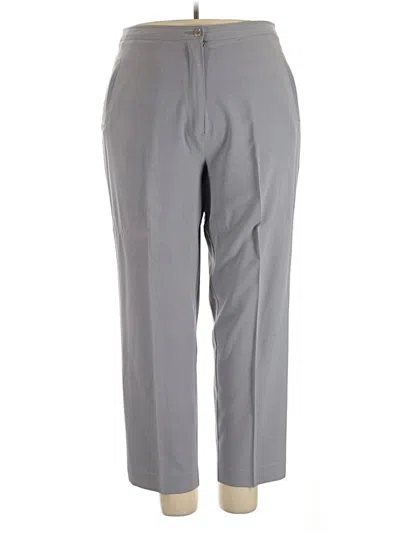 Pre-owned Maggie Barnes Dress Pants In Gray
