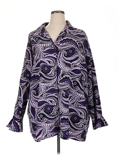 Pre-owned Maggie Barnes Kimono In Purple