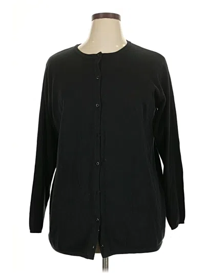 Pre-owned Maggie Barnes Long Sleeve Blouse In Black
