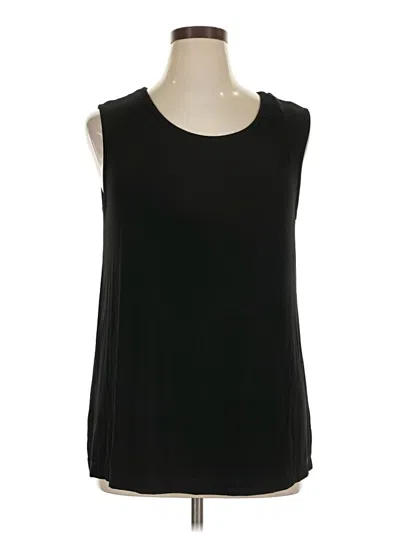 Pre-owned Maggie Barnes Sleeveless Blouse In Black