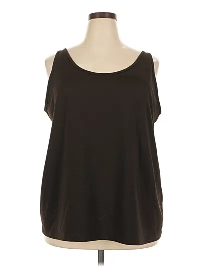 Pre-owned Maggie Barnes Sleeveless T-shirt In Brown