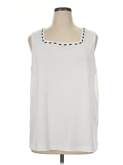 Pre-owned Maggie Barnes Sleeveless T-shirt In Ivory