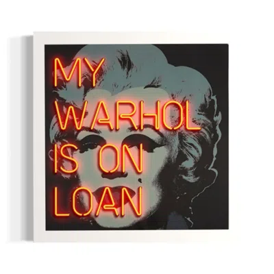 Maggie Hall Black / Red My Warhol Is On Loan, Black - Limited Edition Print Xl