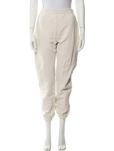 Pre-owned Maggie Marilyn Embroidered Accent Sweatpants In Neutral