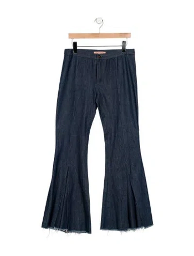 Pre-owned Maggie Marilyn High-rise Flared Jeans In Blue