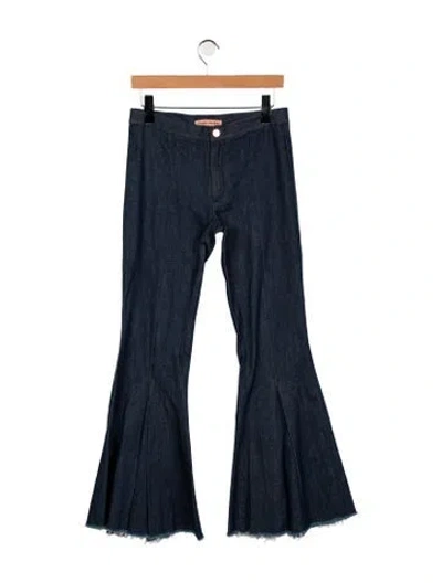 Pre-owned Maggie Marilyn High-rise Flared Jeans In Blue